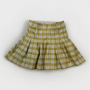 Altard State Plaid Skirt Fall Yellow Schoolgirl Miniskirt Pleated XS Y2K‎